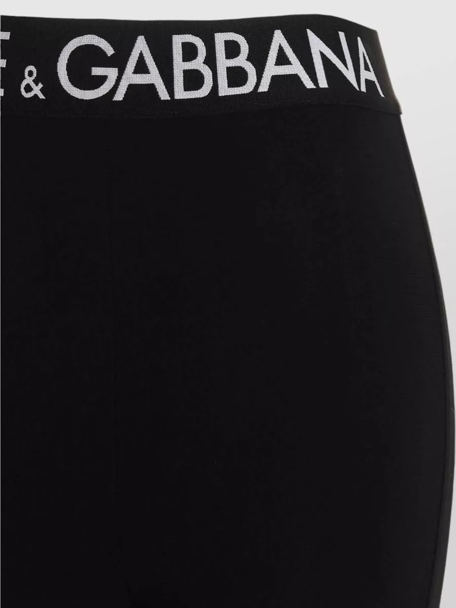 Dolce&Gabbana Logo Leggings Stirrup Detail Trousers