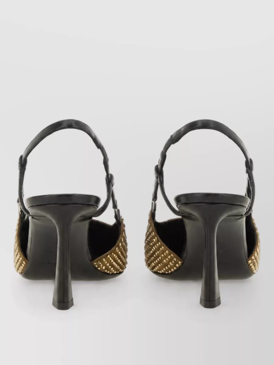 Saint Laurent Silk Stone 70 Mules