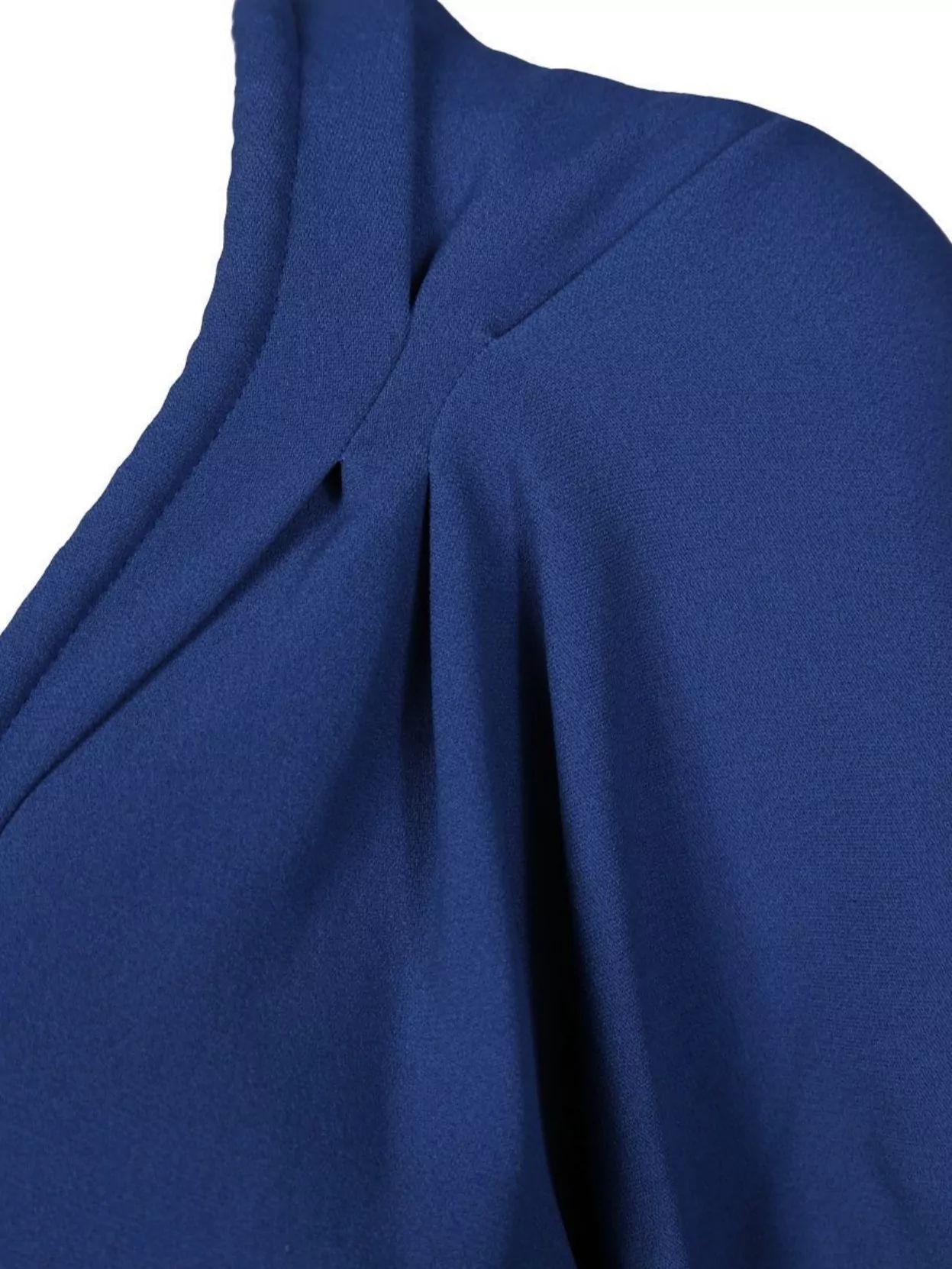 Victoria Beckham Asymmetric Draped Ruched V-Neck Dress