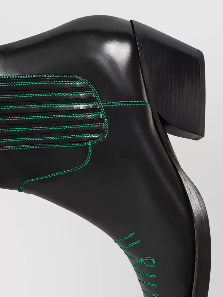 Marni Leather Cowboy Boots