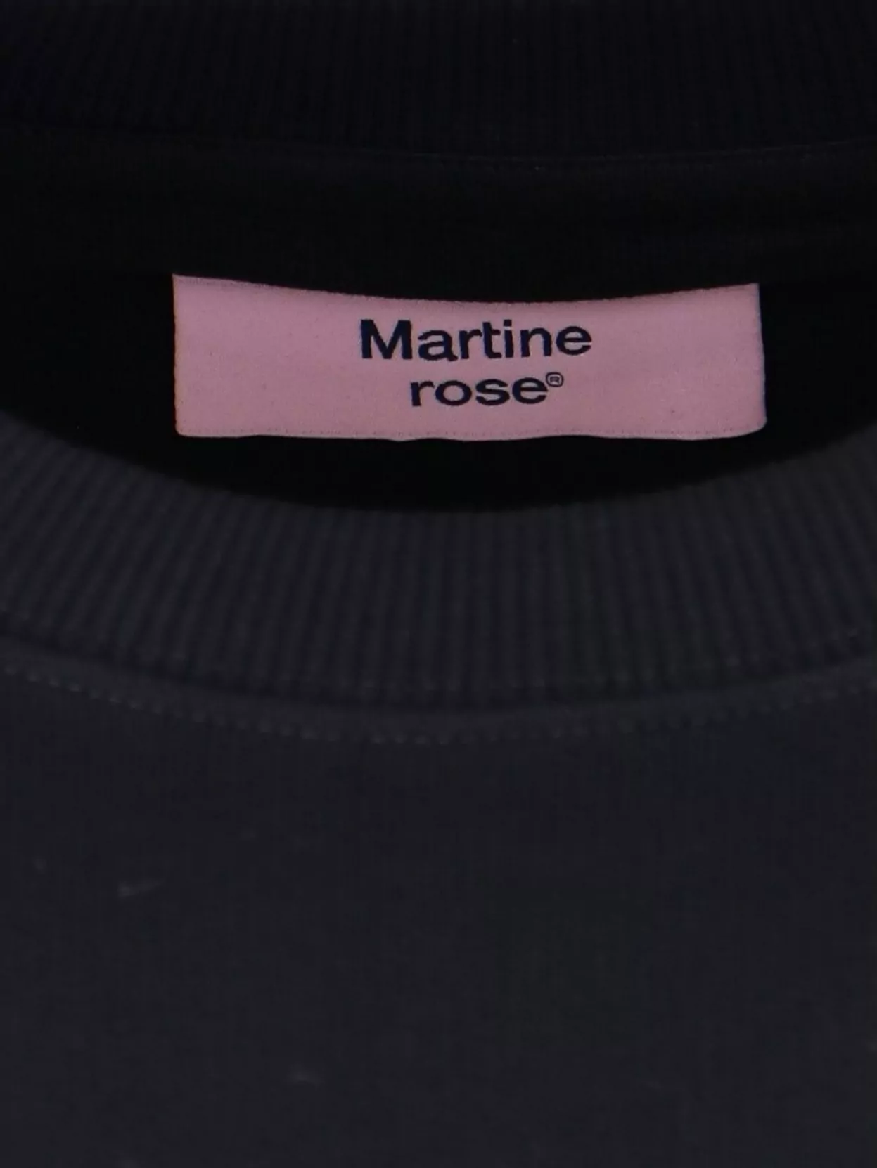 Martine Rose Crew Neck Long Sleeves Ribbed Cuffs
