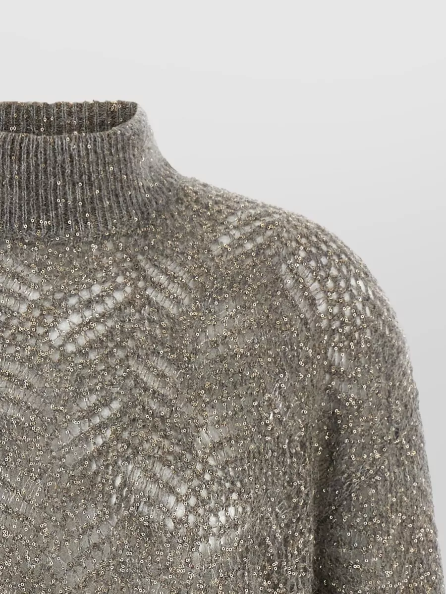 Brunello Cucinelli Embellished Turtleneck Jumper