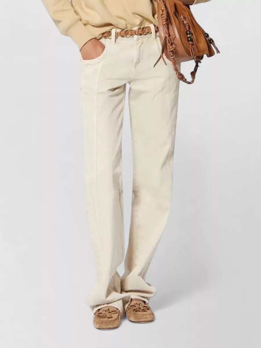 Isabel Marant Etoile Houston Colorblock Crewneck Sweatshirt Long Sleeves