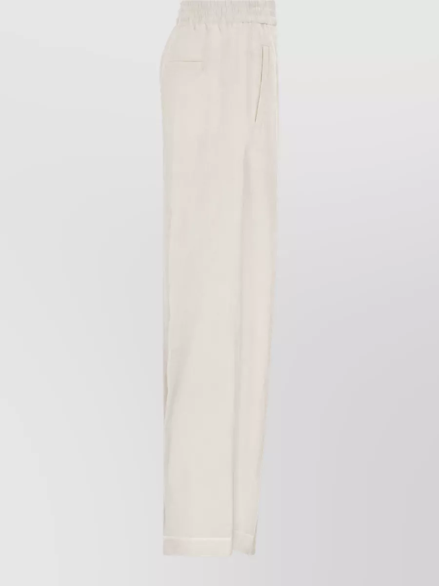 Brunello Cucinelli Cotton Loose Track Trousers