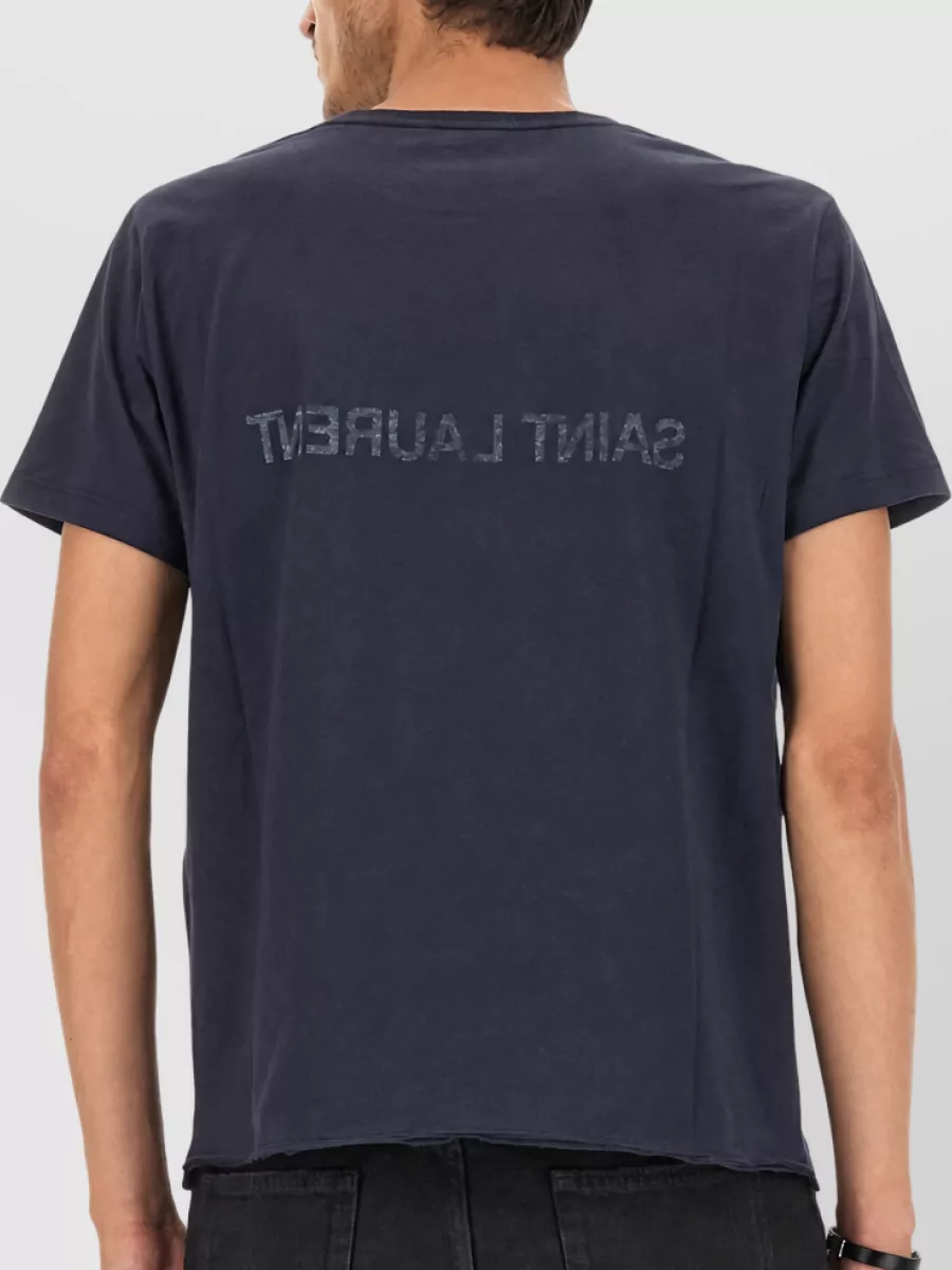 Saint Laurent Cotton Logo-Print T-Shirt