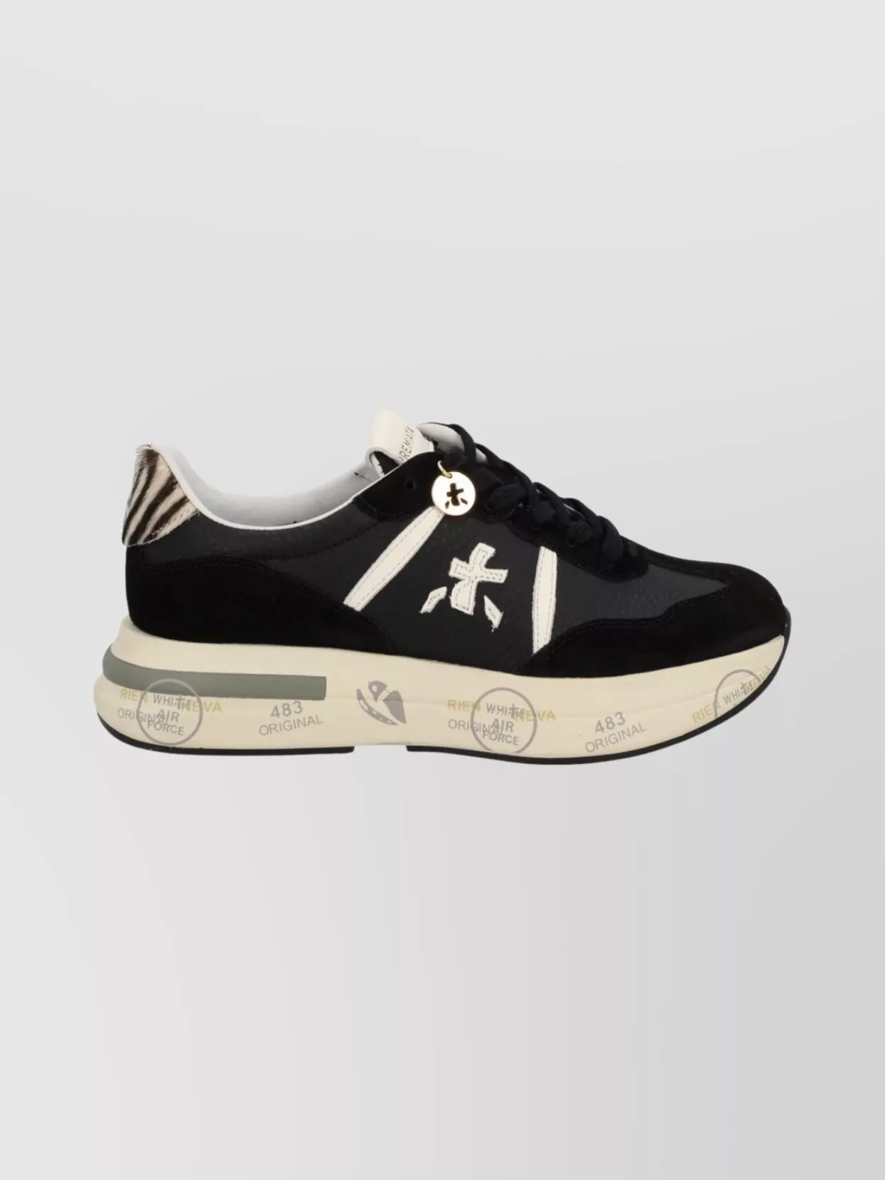 Premiata Animal Print Low-Top Sneakers With Contrast Sole