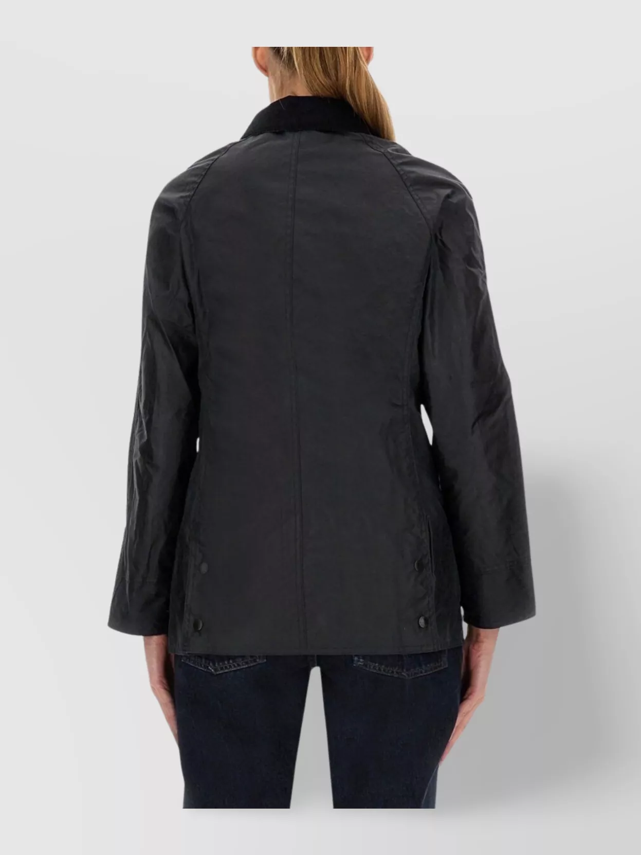 Barbour Collared Long Sleeve Coat And Pockets