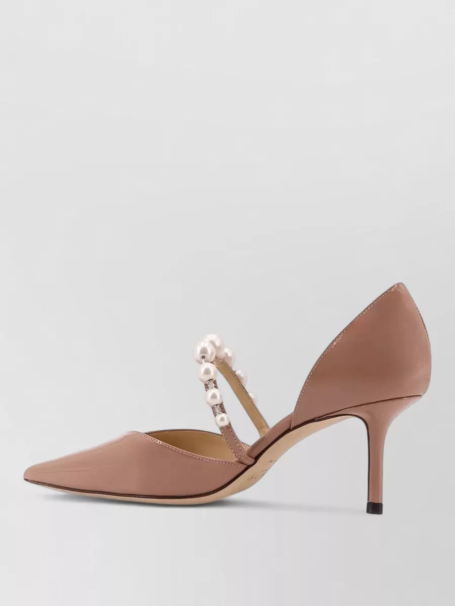 Jimmy Choo Leather Embellished Pumps