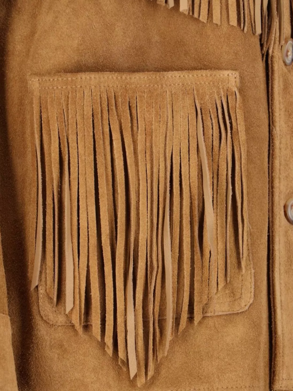 Polo Ralph Lauren Casual Jacket With Fringe And Pockets