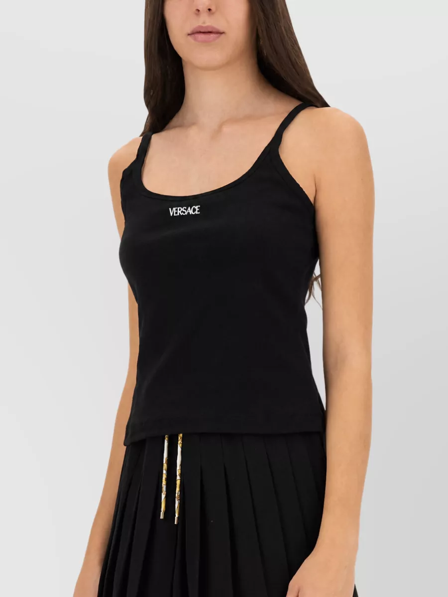 Versace Logo-Print Mini Dress