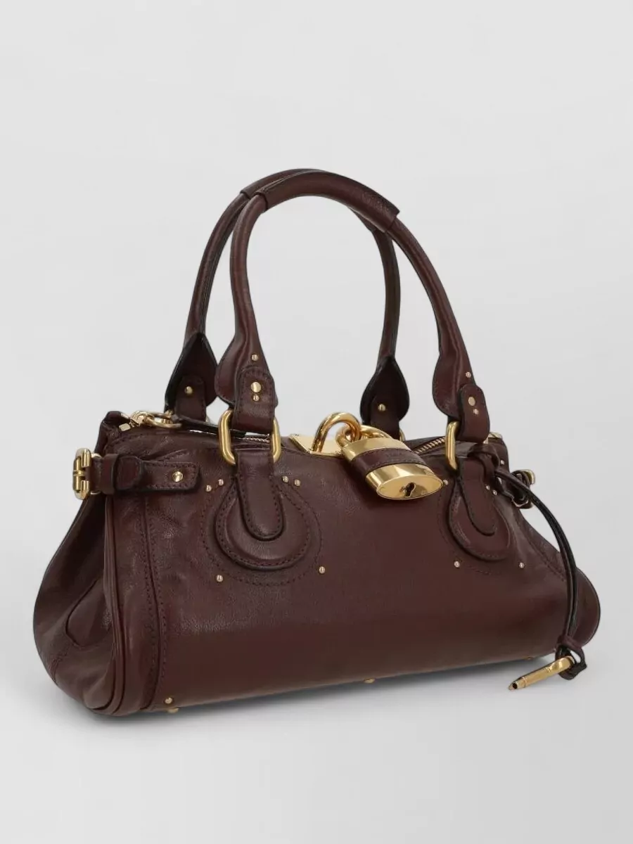 Chloé Paddington Tote Bag Gold Tone Hardware