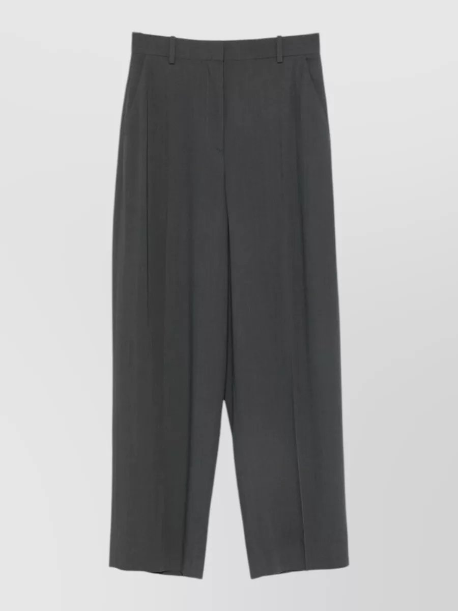 Totême high-rise wide-leg suit trousers