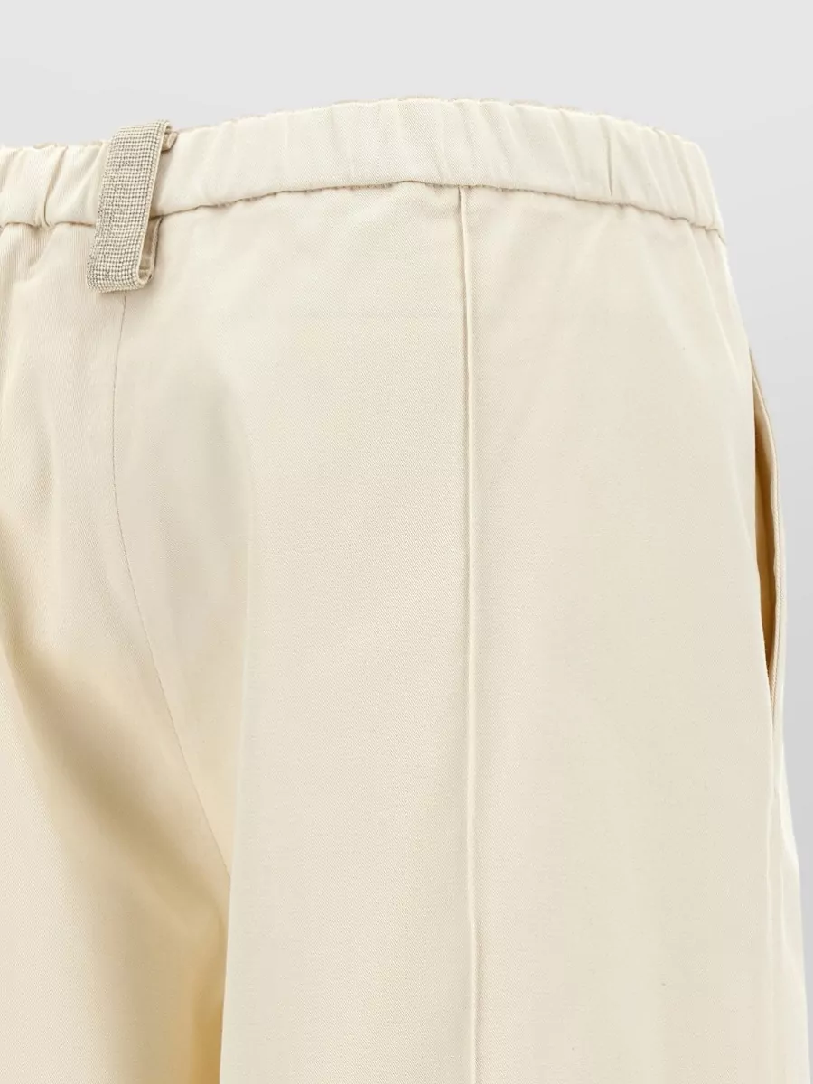 Fabiana Filippi Gabardine Trousers Straight Leg Belt Loop