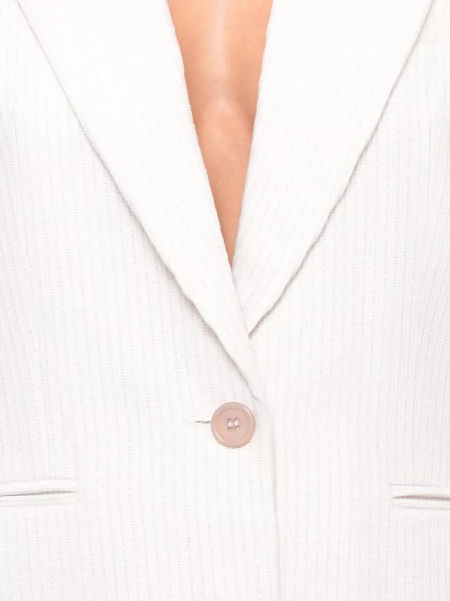 Peserico Metallic Fine-Knit Blazer
