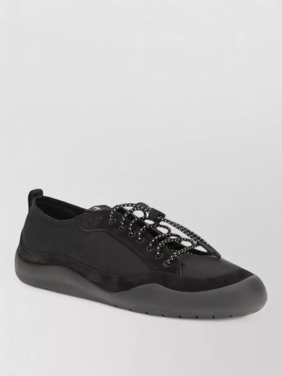 Prada leather low-top sneakers