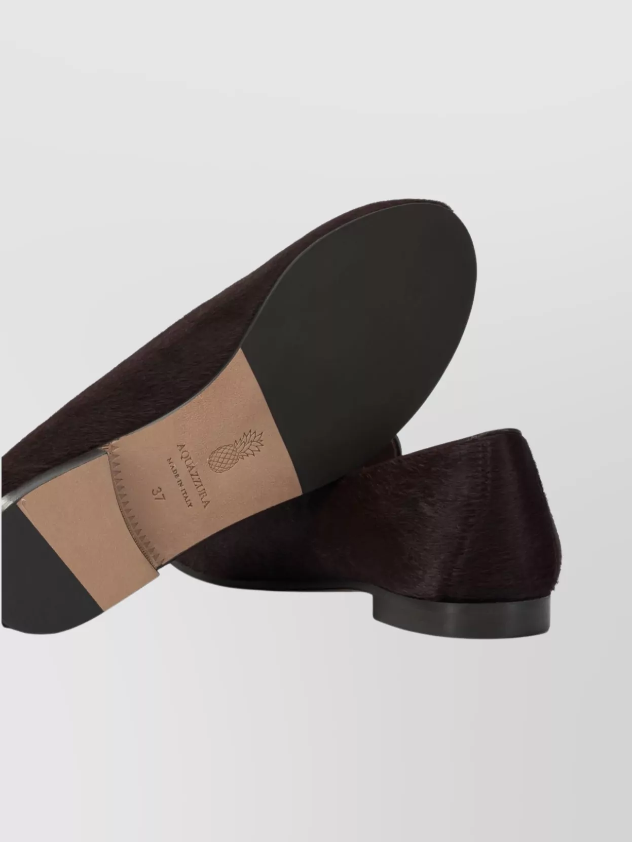 Aquazzura Luxurious Loafers And Slippers Collection In Brown