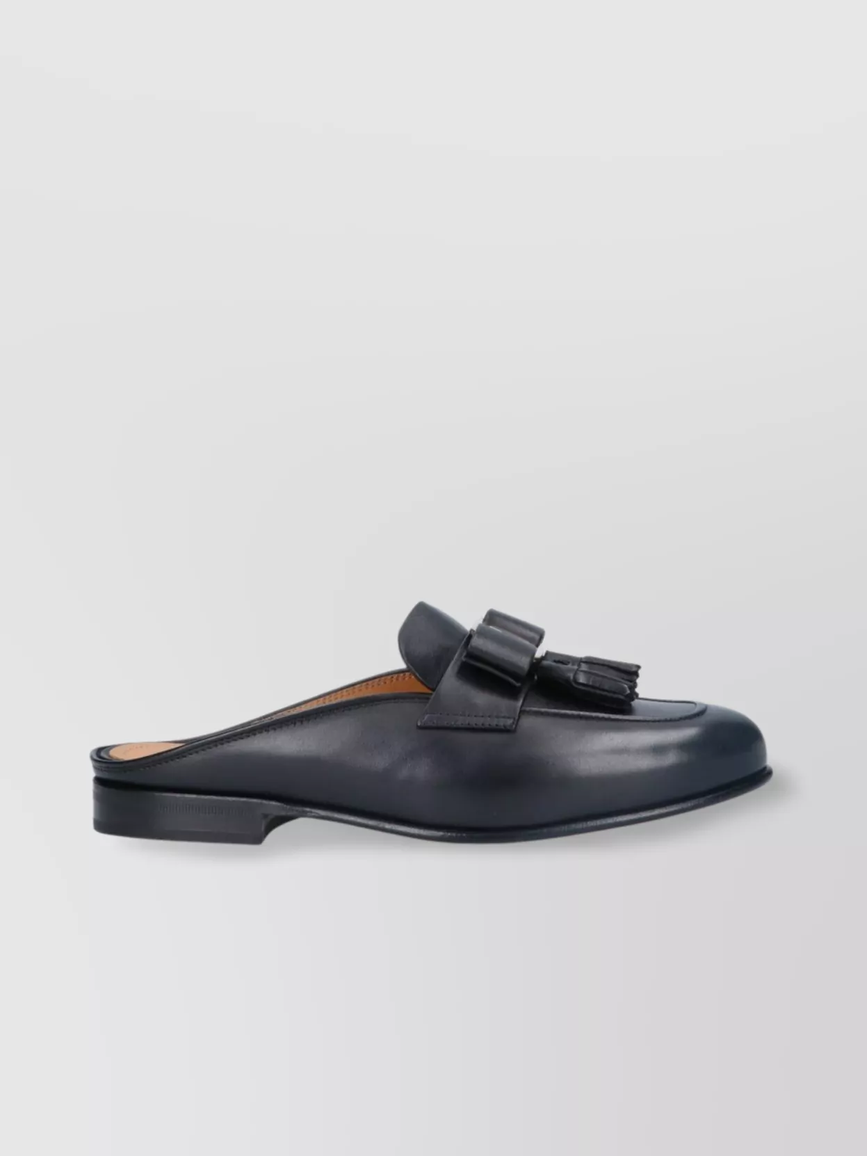 Ferragamo Tassel Round Toe Mules