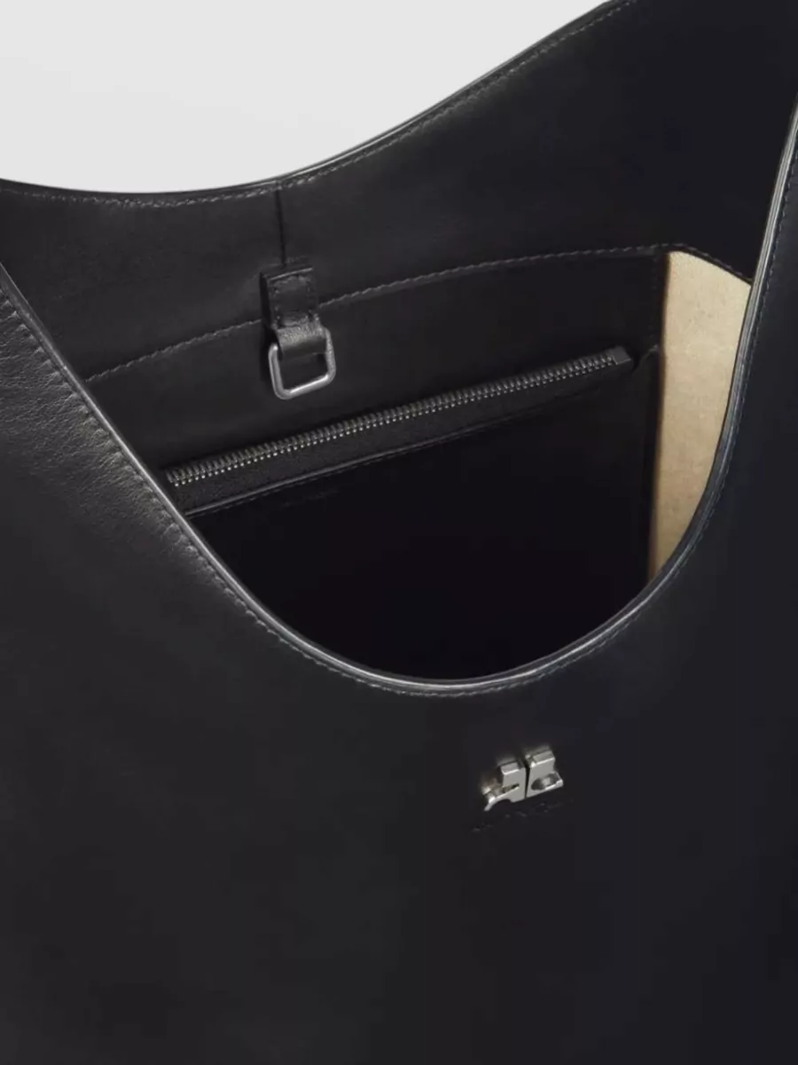 Courrèges Large Leather Shoulder Bag