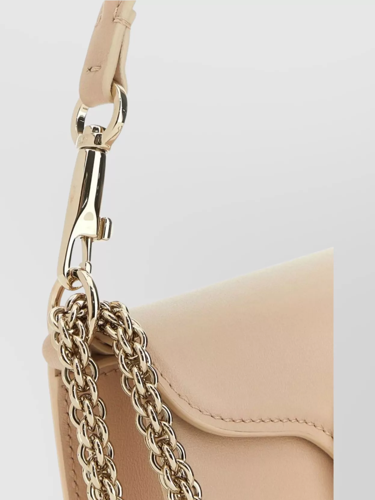 Valentino Garavani Small Locò Leather Handbag With Chain Strap And Round Handle