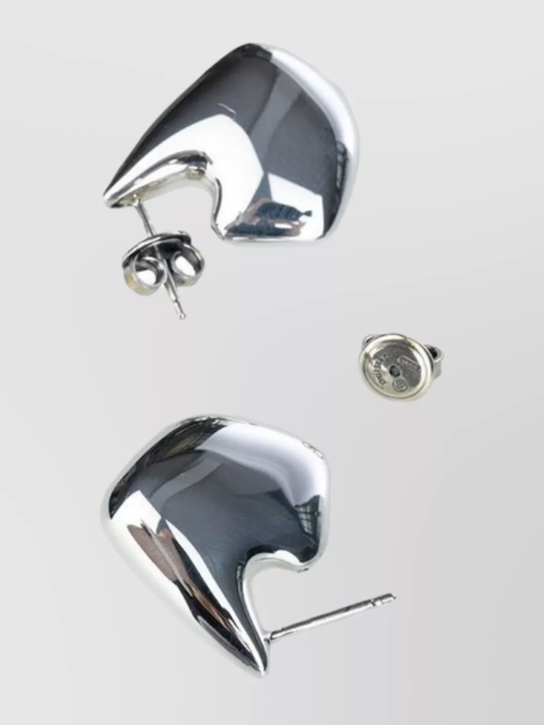 Bottega Veneta Abstract Shaped Polished Finish Earrings