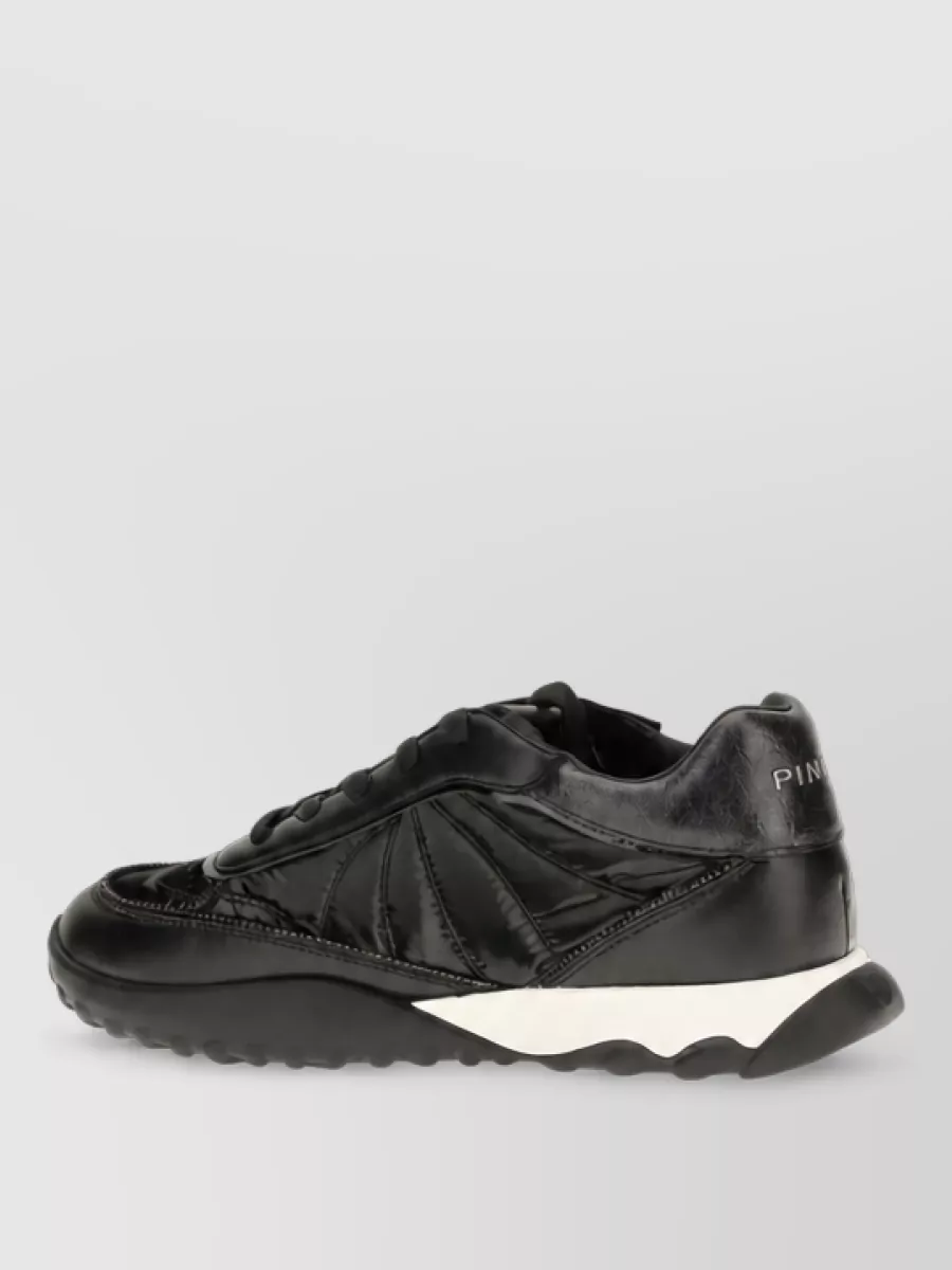 Pinko Leather Low-Top Sneakers