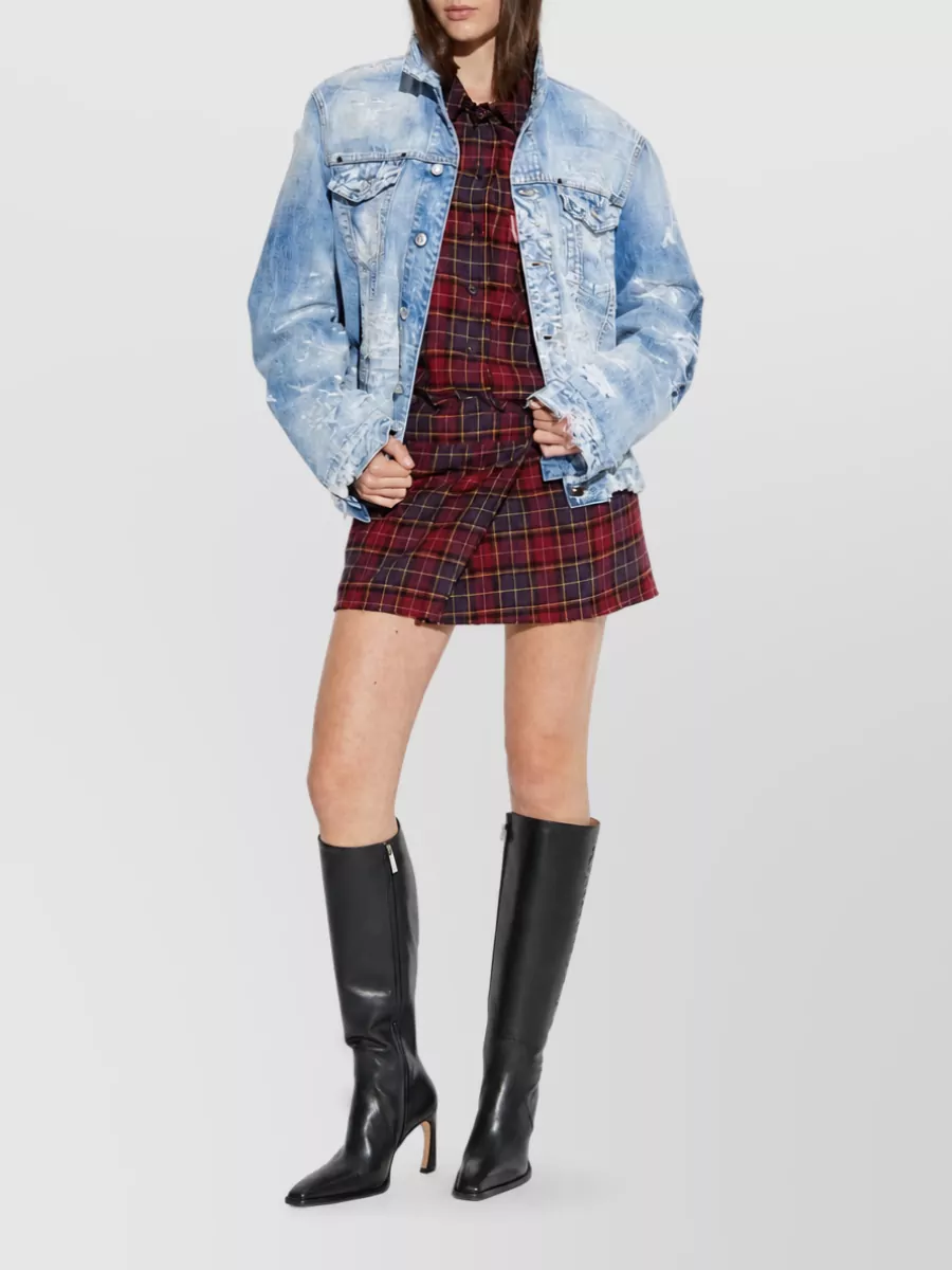 Off-White Cotton Mini Dress