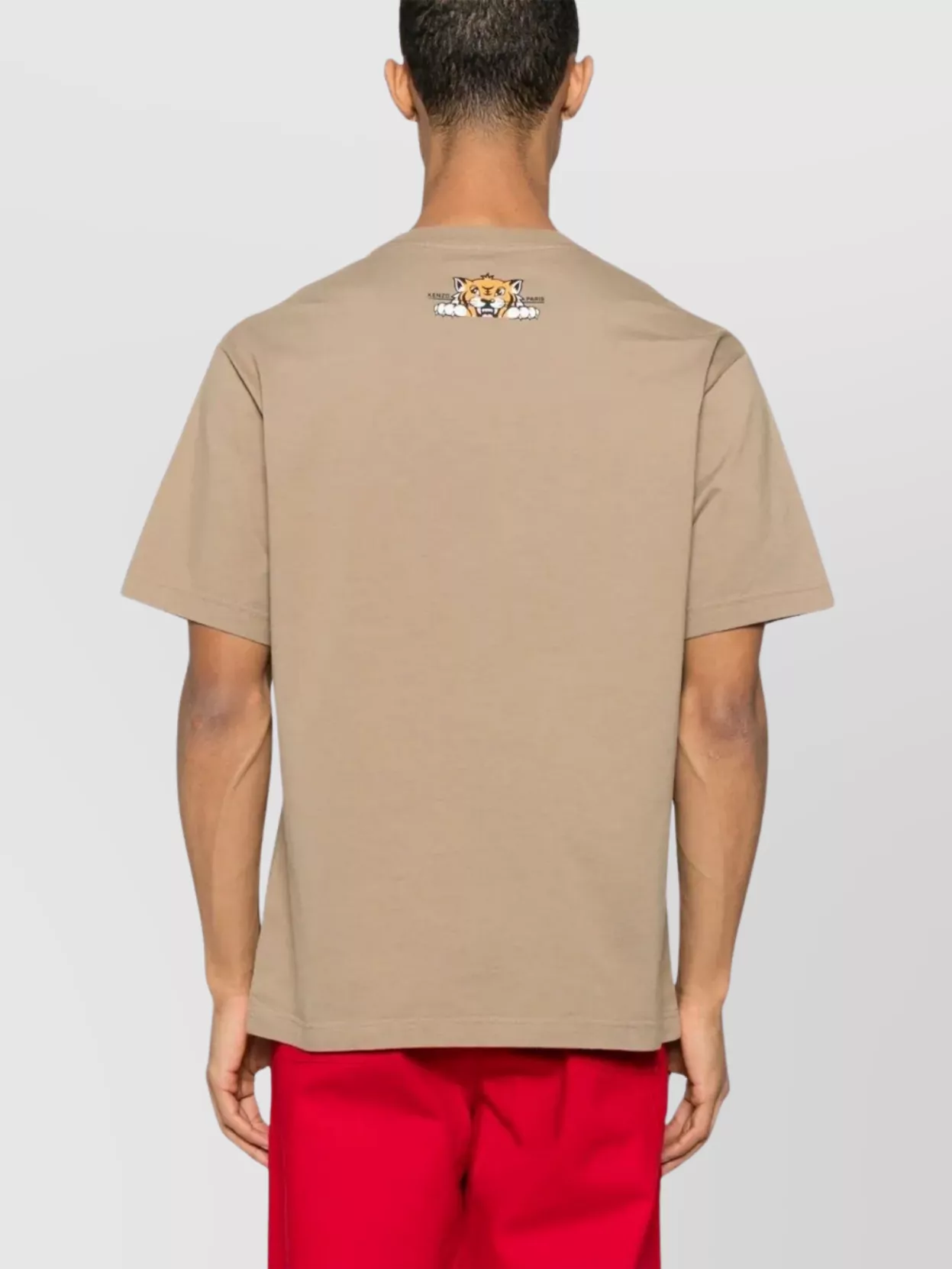 Kenzo Tiger Motif Crew Neck T-Shirt