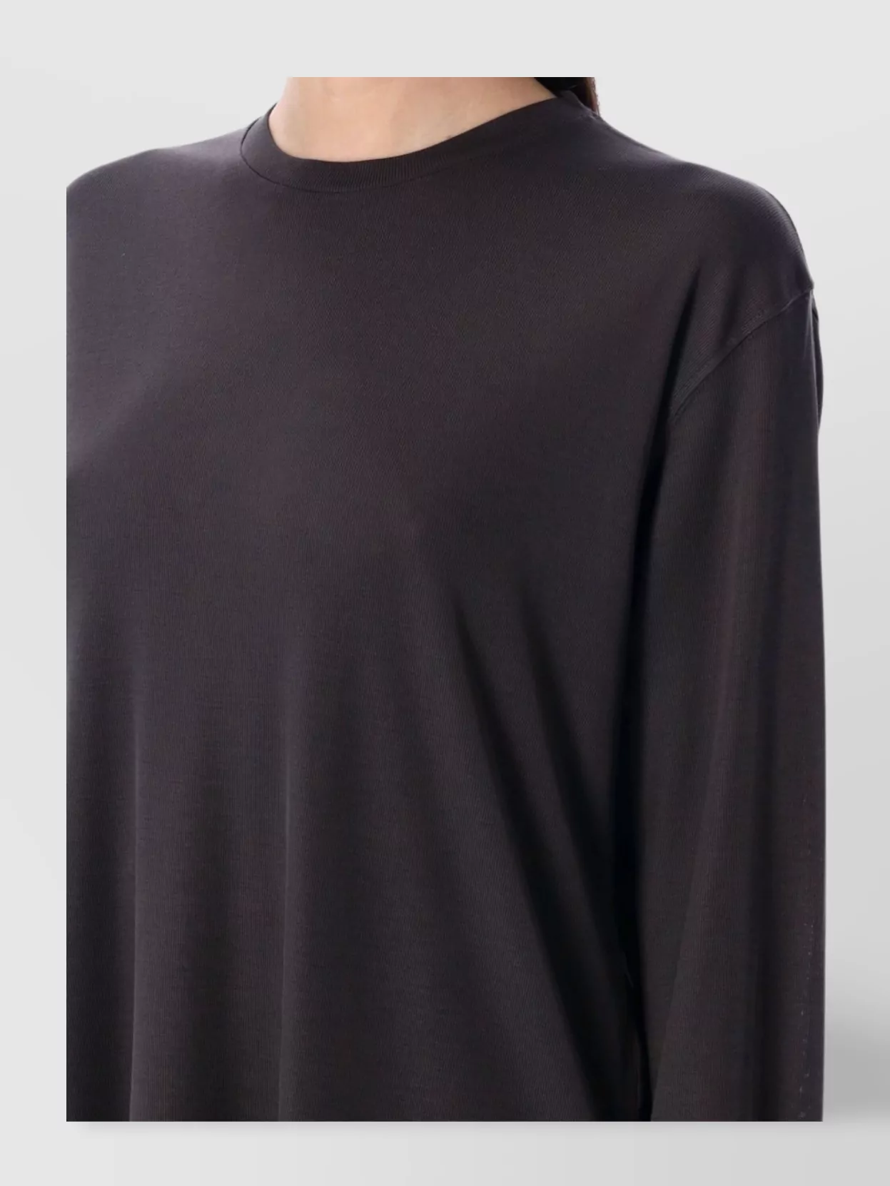 Studio Nicholson Long Sleeve Crew Neck Relaxed Fit Top