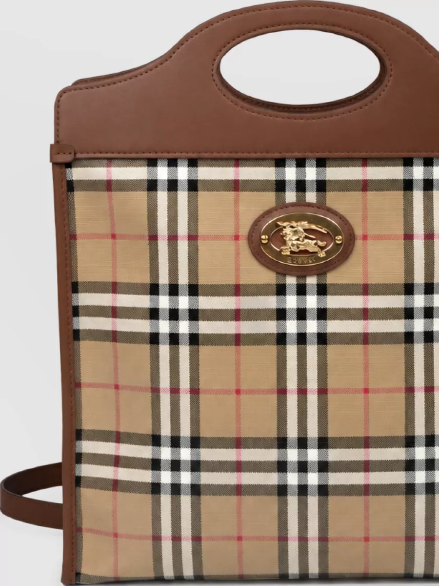Burberry pocket small cotton tote bag