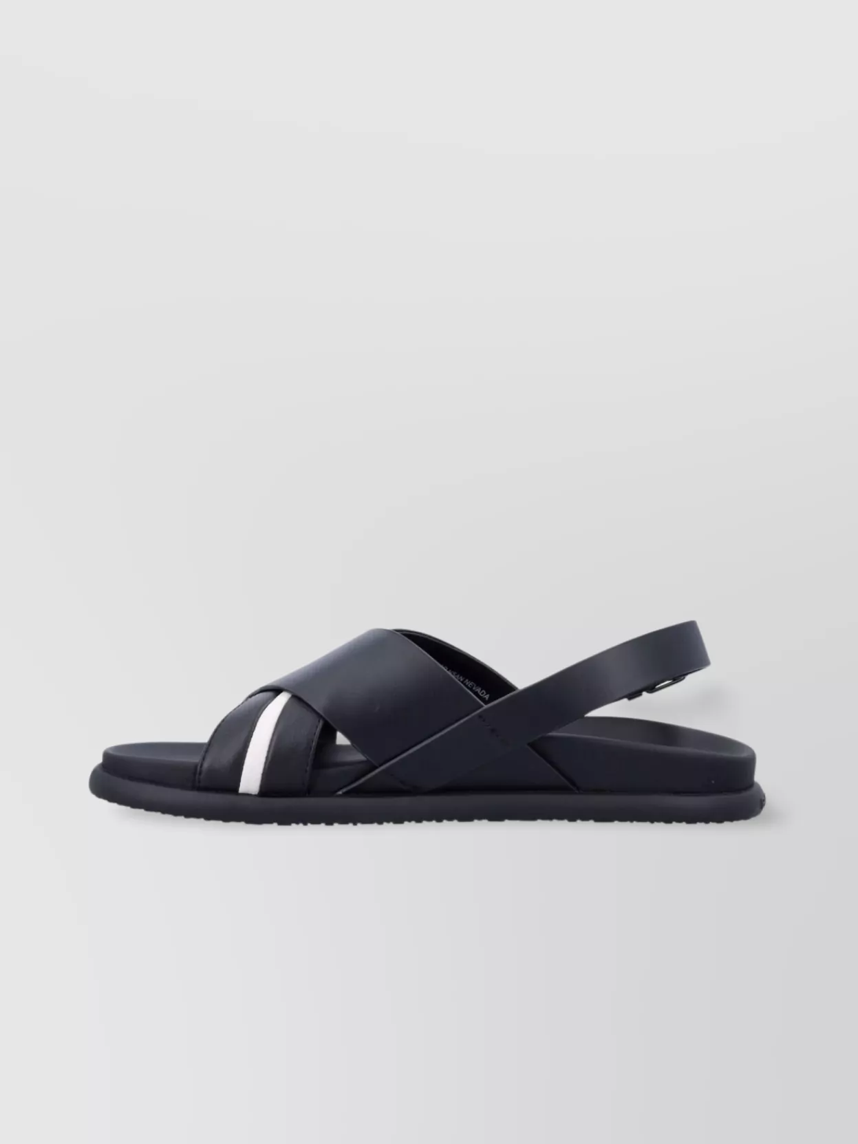 Bally Striped Flat Sole Open Toe Sandals