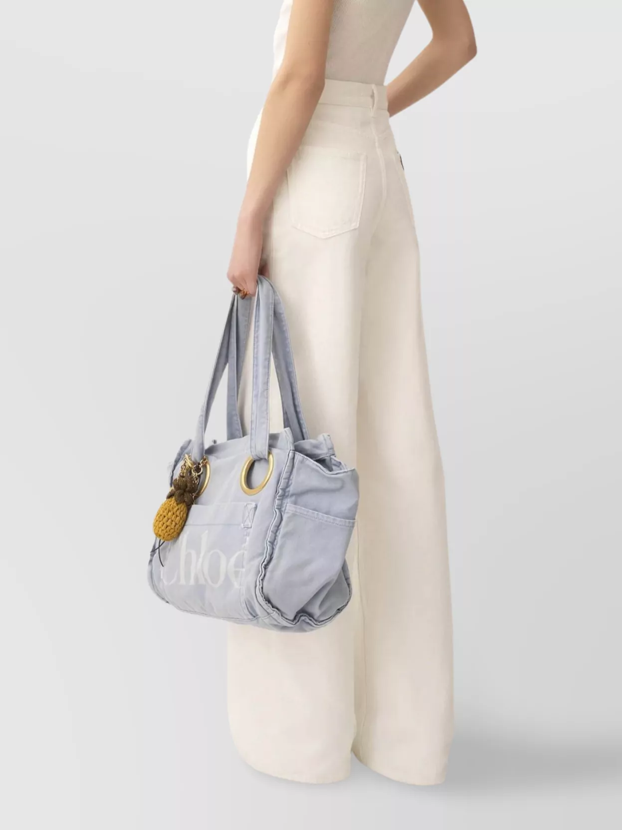 Chloé Wide-Leg Denim Trousers With High-Rise Waist