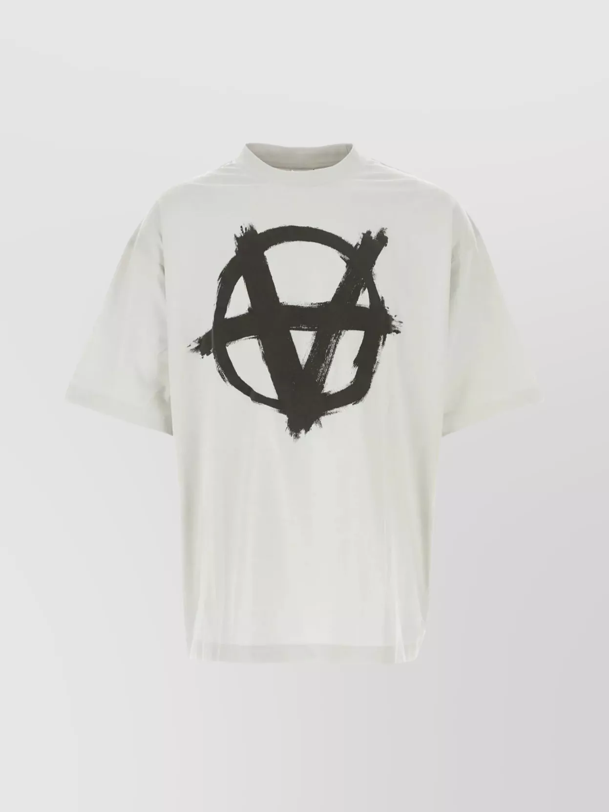 Shop Vetements Oversize T-shirt With Double Anarchy Print
