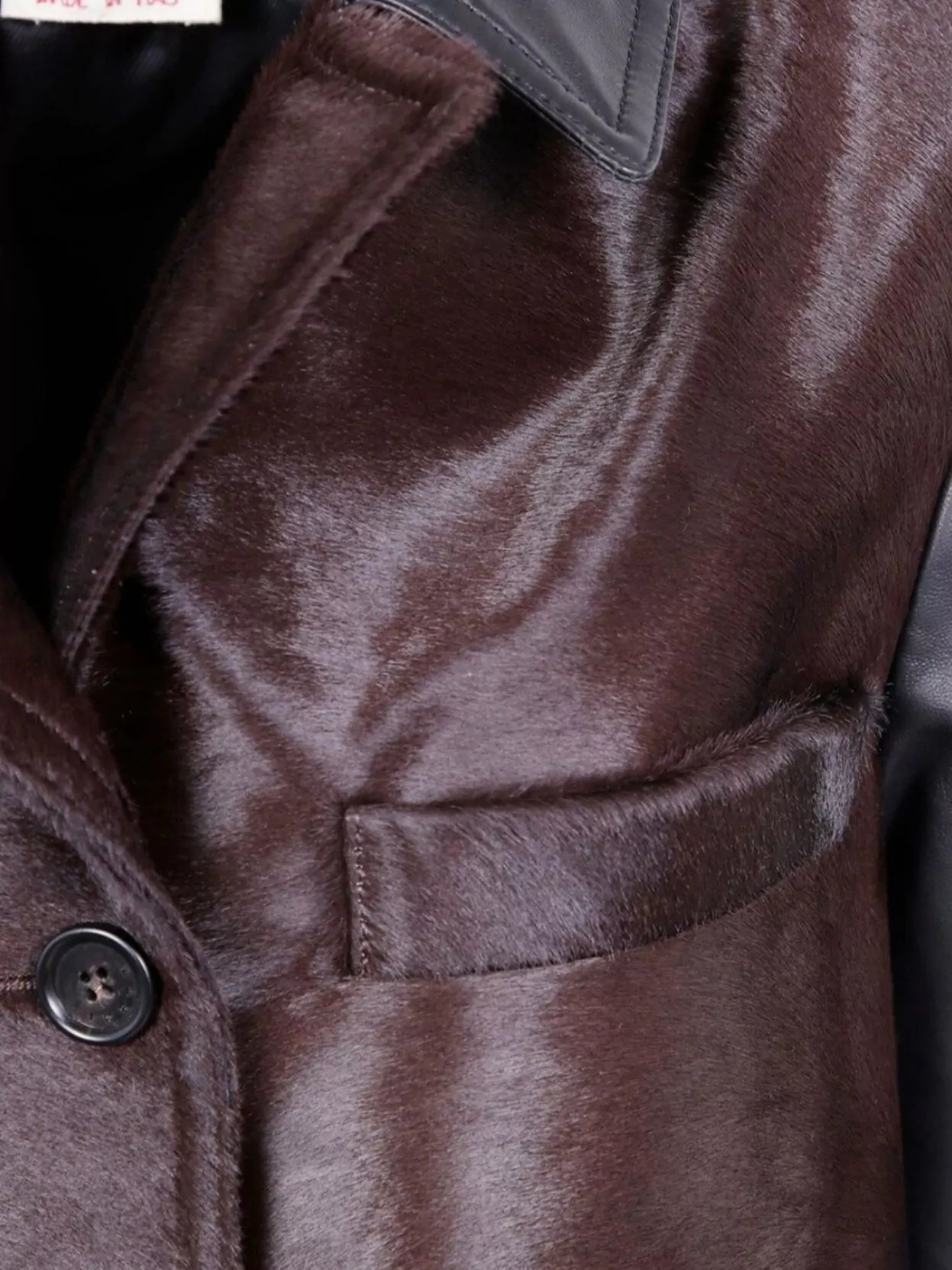 Marni Calfskin Long Sleeve Jacket Pockets