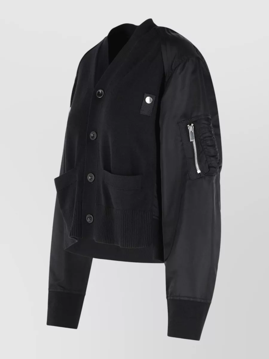 Sacai Cotton Blend Bomber Jacket