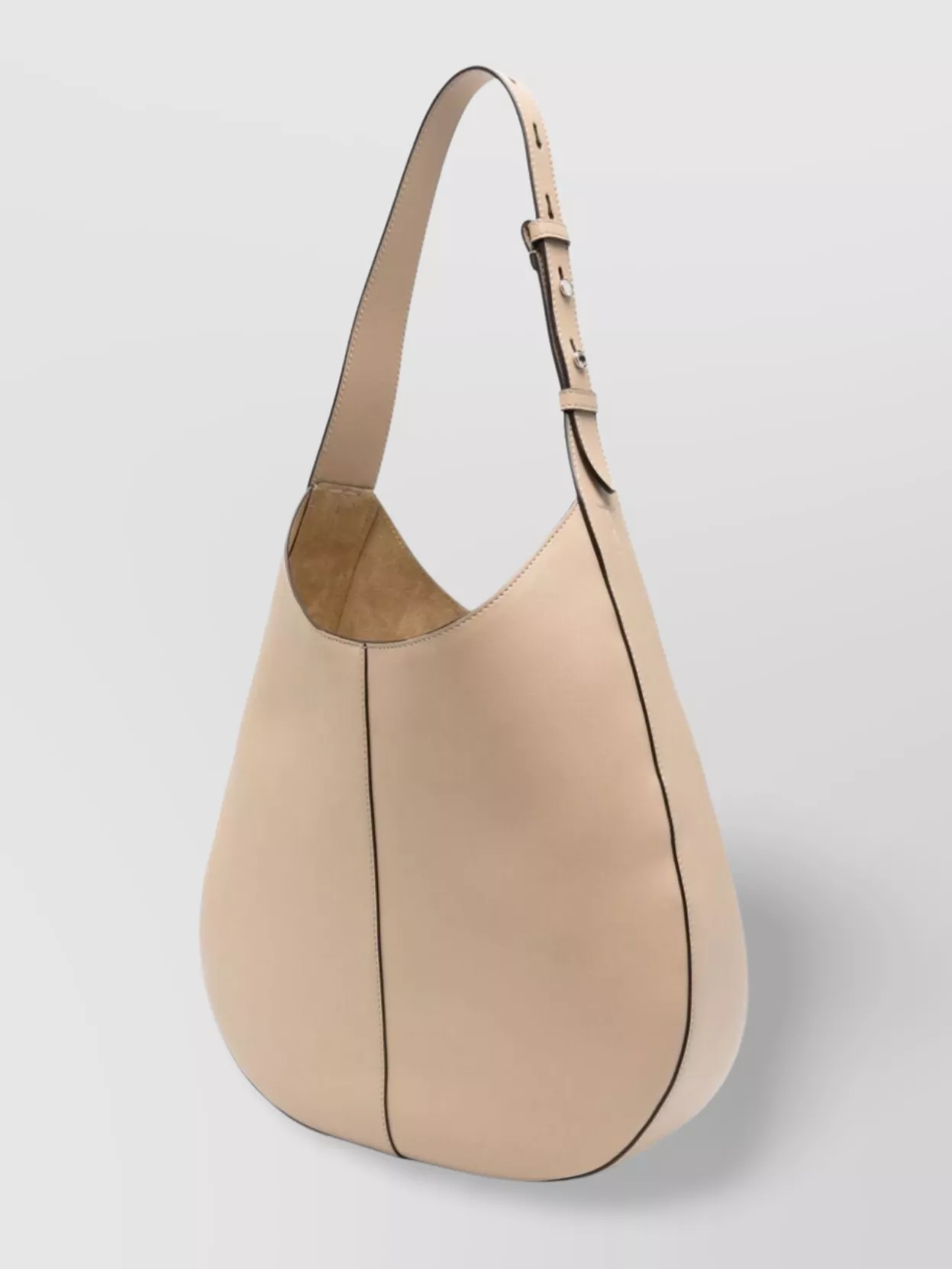 Tod's Small Leather Hobo Bag With Adjustable Shoulder Strap