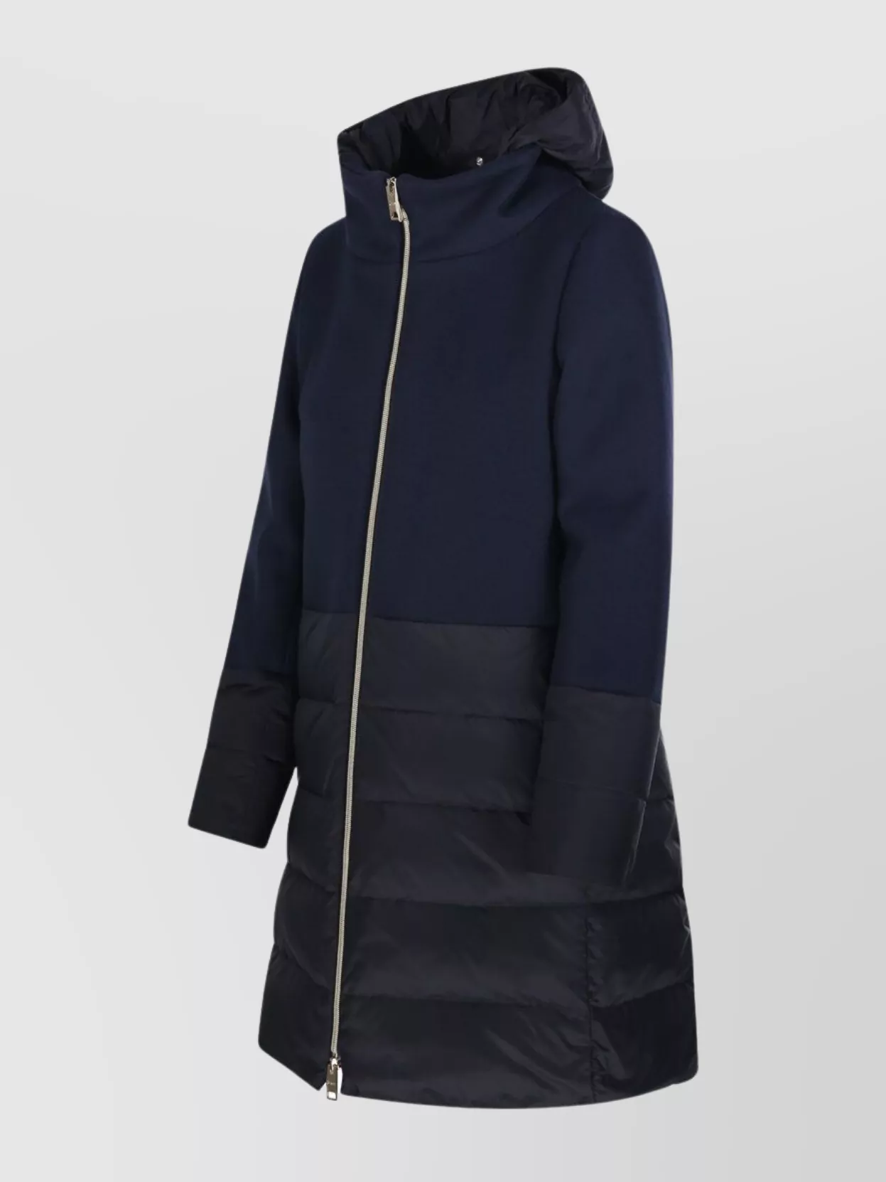 Herno Hooded Longline Quilted Down Jacket