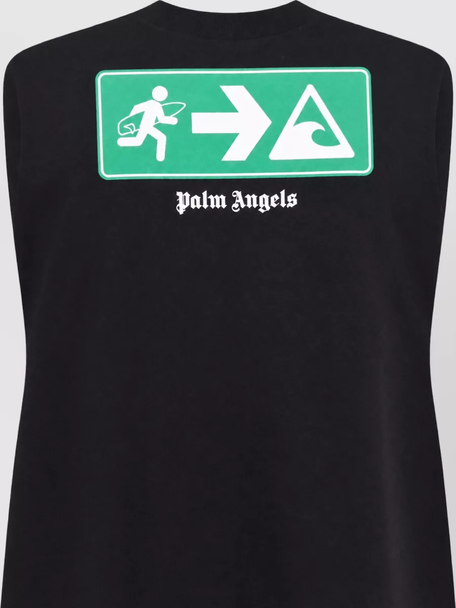 Palm Angels Street Signals Cotton Graphic-Print T-Shirt