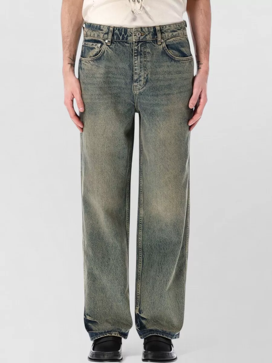 Represent Denim Baggy Straight-Leg Trousers