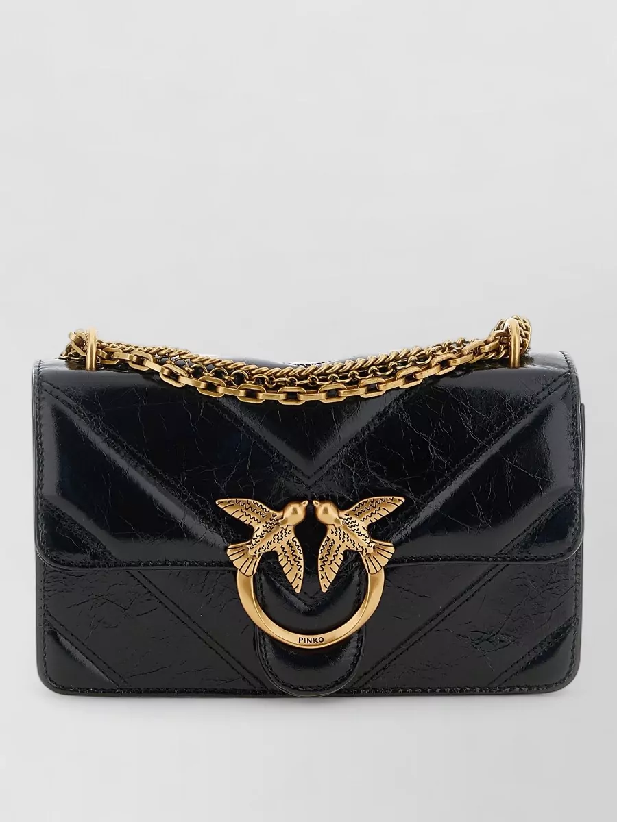 Pinko Love bag calfskin leather shoulder bag