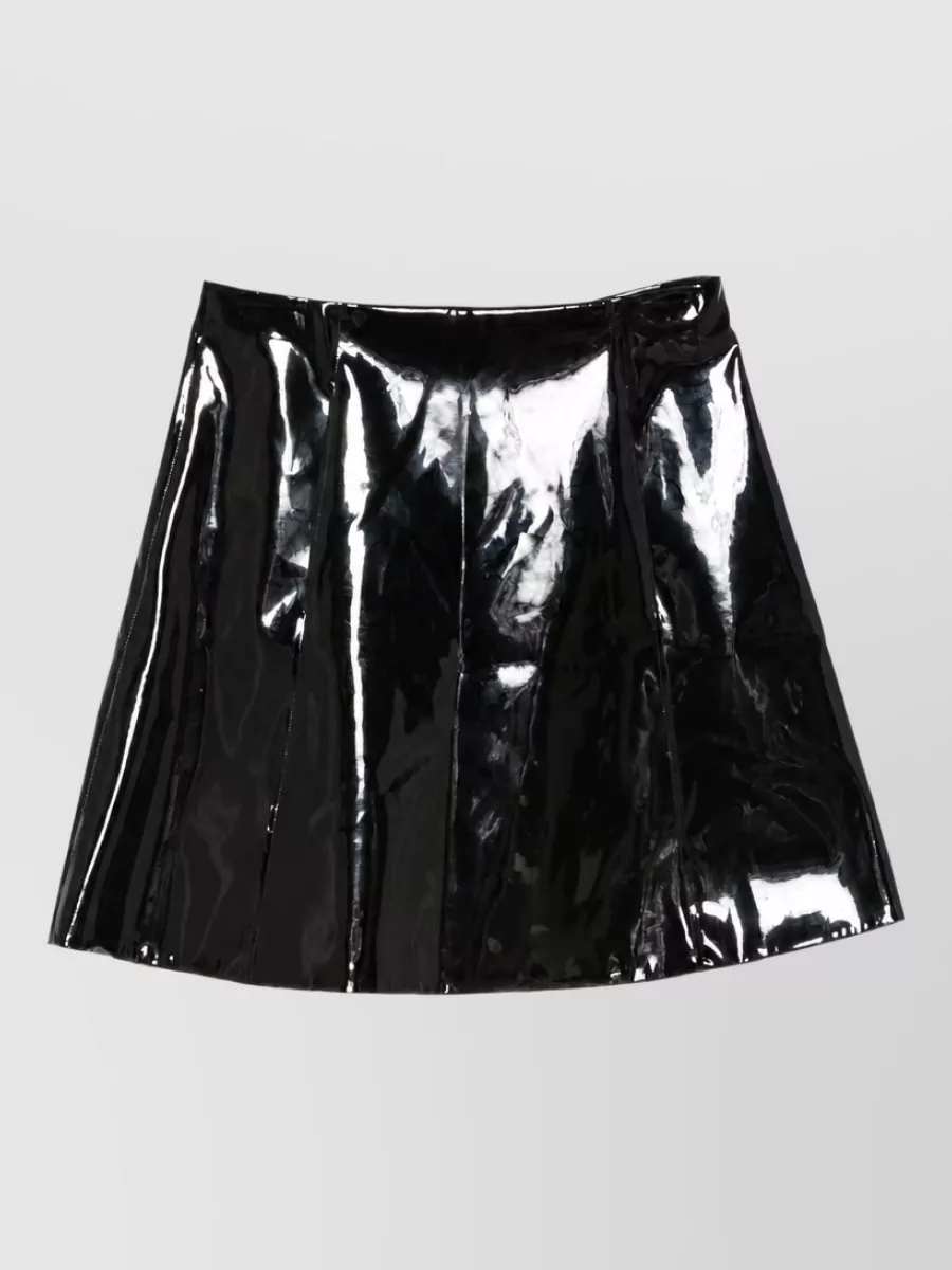 Emporio Armani paneled a-line mini skirt