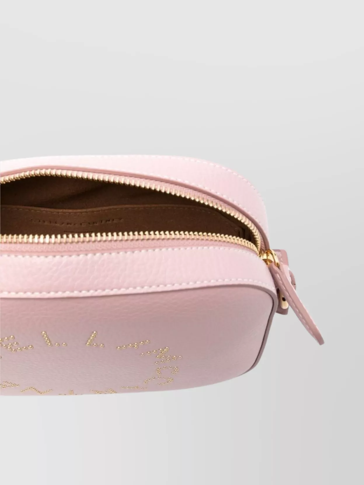 Stella Mccartney Logo Crossbody Bag Adjustable Strap In Pink