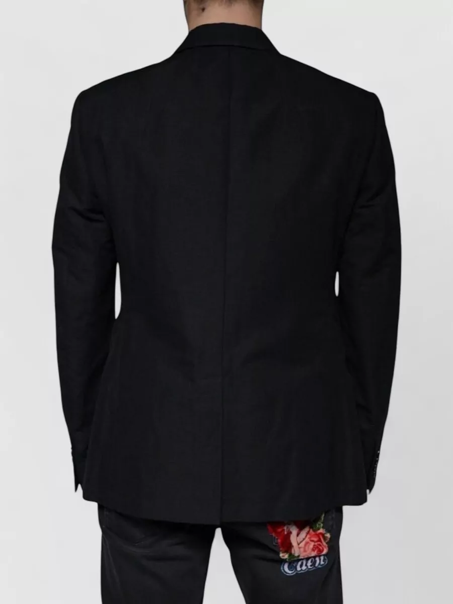 Dolce&Gabbana Linen Cotton Double-Breasted Blazer