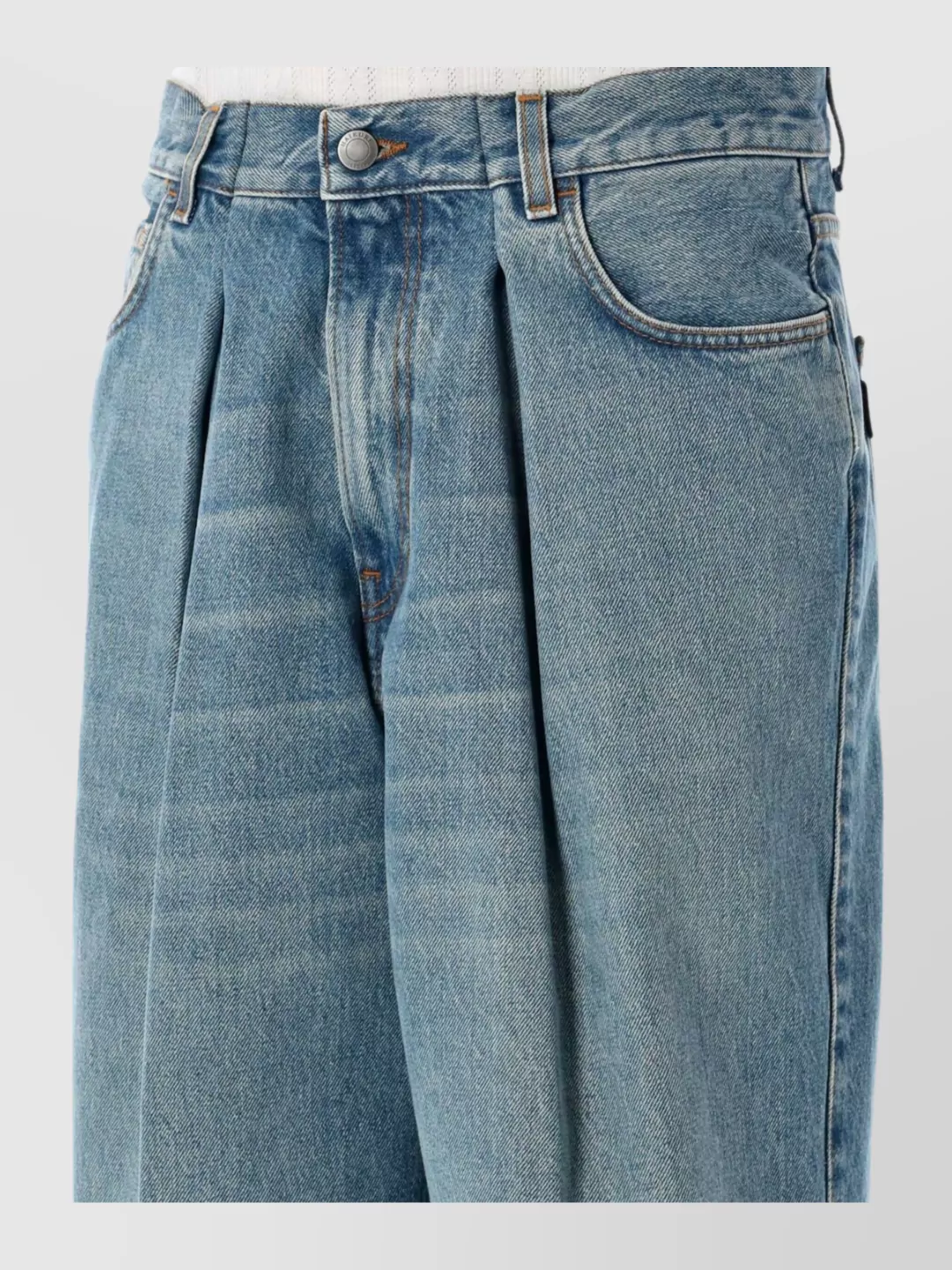 Haikure Wide Leg Trousers Pleated Front Design