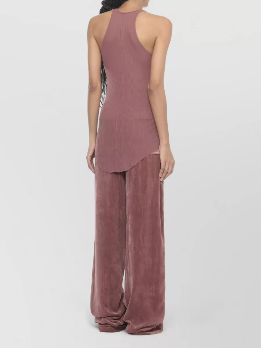 Rick Owens Viscose Ribbed Racerback Top