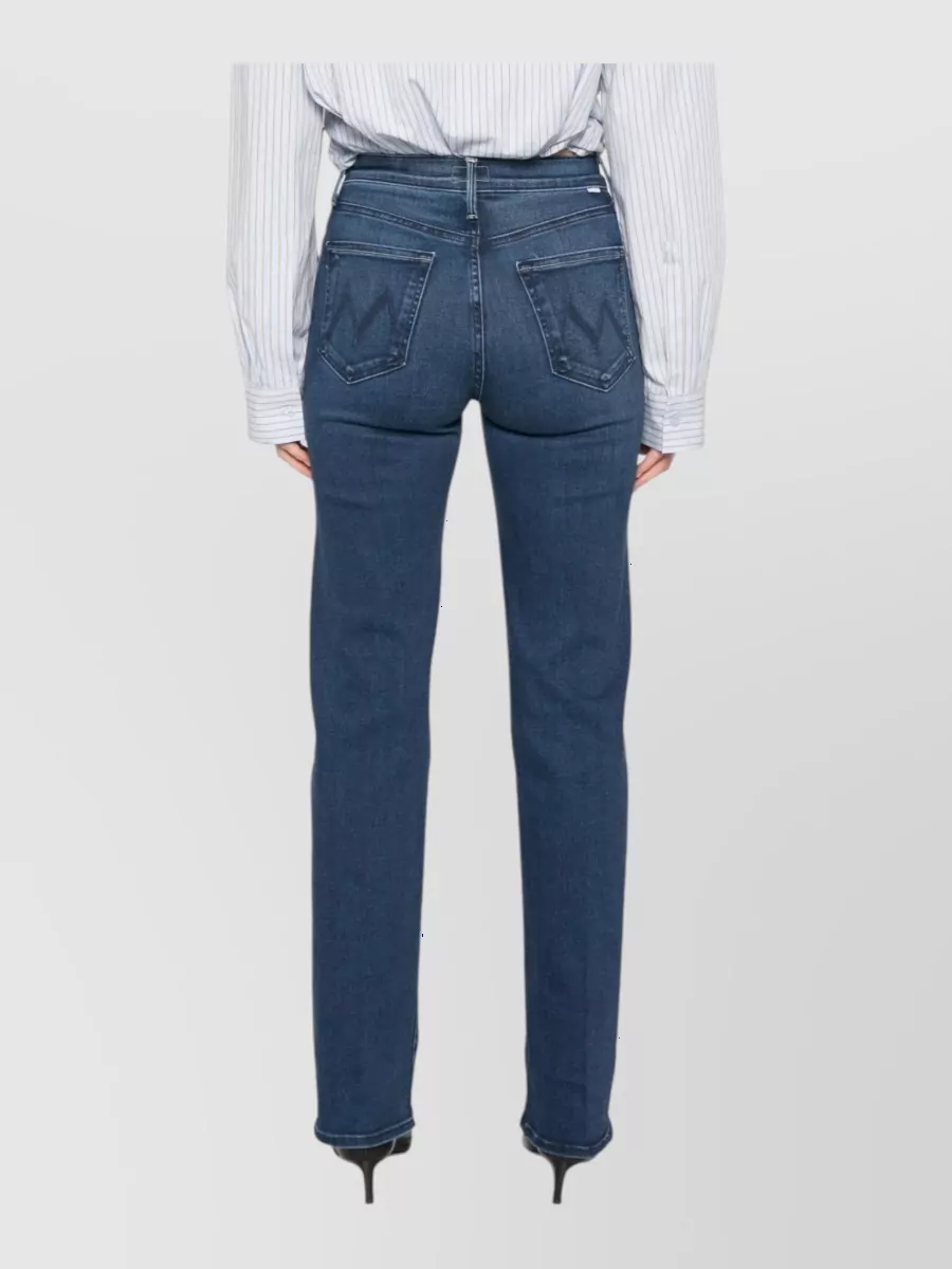 Mother Denim High-Rise Straight-Leg Jeans