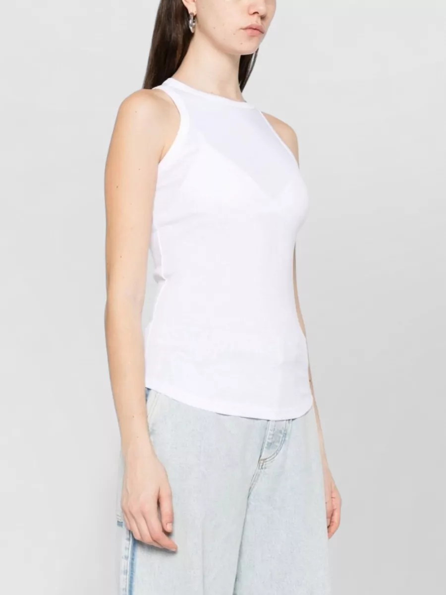 Herskind Cotton Mock Neck Sleeveless Tank Top