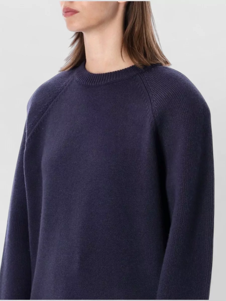 The Frankie Shop Wool-Blend Ribbed Padded-Shoulder Sweater