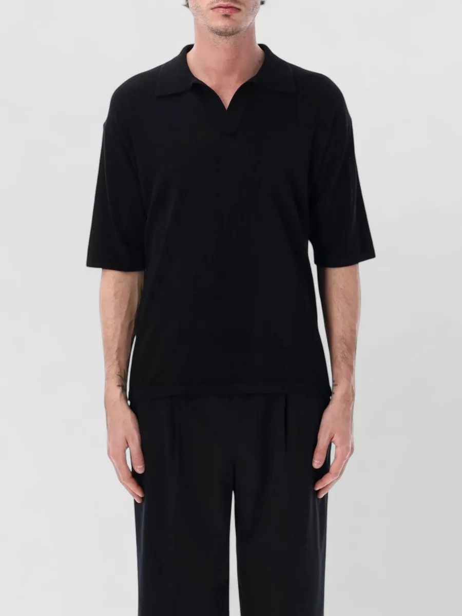 Roberto Collina cotton crepe relaxed-fit short-sleeve polo shirt