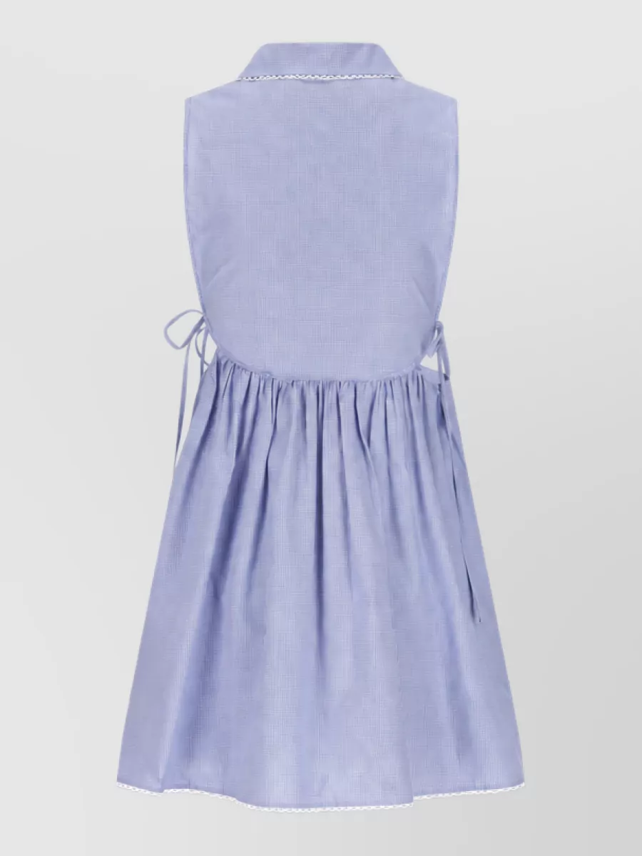 Miu Miu Cotton Gathered Shirt Dress
