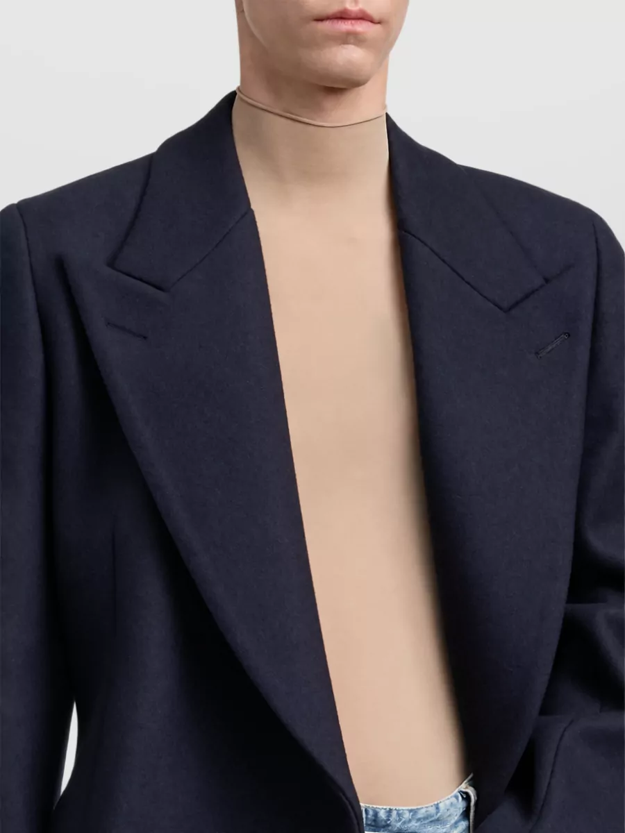 Maison Margiela Wool Double-Breasted Coat